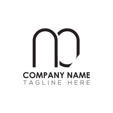 İlk Harf No Logo Tasarım Vektörü Şablonu. Yaratıcı Soyut No Harf Logosu Tasarımı