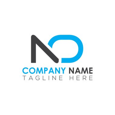 İlk Harf No Logo Tasarım Vektörü Şablonu. Yaratıcı Soyut No Harf Logosu Tasarımı