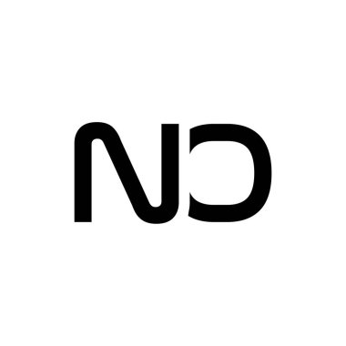 İlk Harf No Logo Tasarım Vektörü Şablonu. Yaratıcı Soyut No Harf Logosu Tasarımı