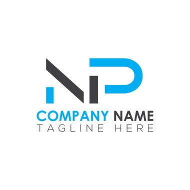 İlk Harf NP Logo Tasarım Vektör Şablonu. Yaratıcı Soyut NP Harf Logosu Tasarımı