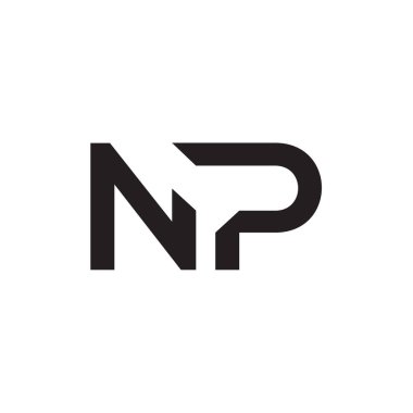 İlk Harf NP Logo Tasarım Vektör Şablonu. Yaratıcı Soyut NP Harf Logosu Tasarımı