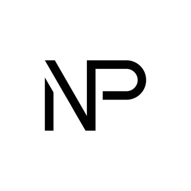 İlk Harf NP Logo Tasarım Vektör Şablonu. Yaratıcı Soyut NP Harf Logosu Tasarımı