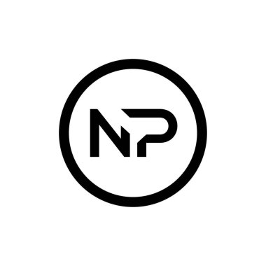 İlk Harf NP Logo Tasarım Vektör Şablonu. Yaratıcı Soyut NP Harf Logosu Tasarımı