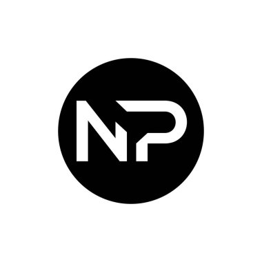 İlk Harf NP Logo Tasarım Vektör Şablonu. Yaratıcı Soyut NP Harf Logosu Tasarımı