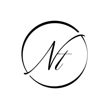 Initial Letter NT Logo Design Vector Template. Creative Abstract NT Letter Logo Design clipart