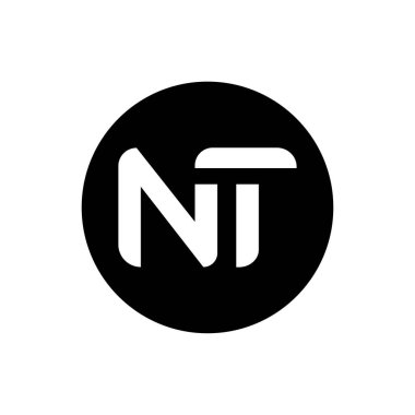İlk Harf NT Logo Tasarım Vektör Şablonu. Yaratıcı Soyut NT Harf Logosu Tasarımı