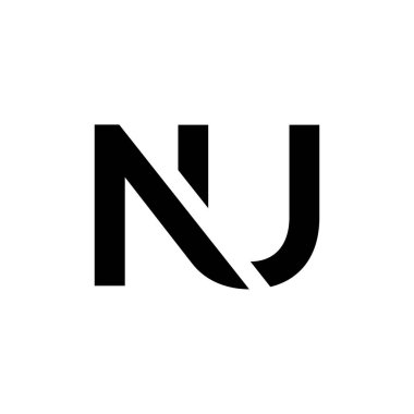 İlk Harf NU Logo Tasarım Vektör Şablonu. Yaratıcı Soyut NU Harf Logosu Tasarımı
