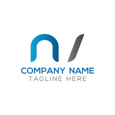 İlk Harf NV Logo Tasarım Vektör Şablonu. Yaratıcı Soyut NV Harf Logosu Tasarımı