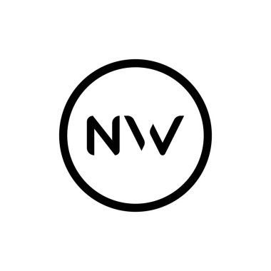 İlk Harf NW Logo Tasarım Vektör Şablonu. Yaratıcı Soyut NW Harf Logosu Tasarımı