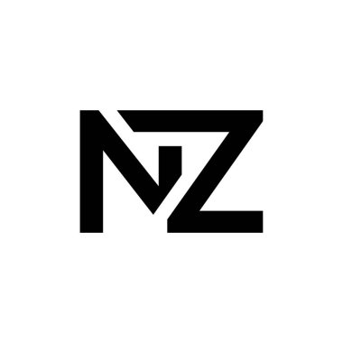 İlk Harf NZ Logo Tasarım Vektör Şablonu. Yaratıcı Soyut NZ Harf Logosu Tasarımı