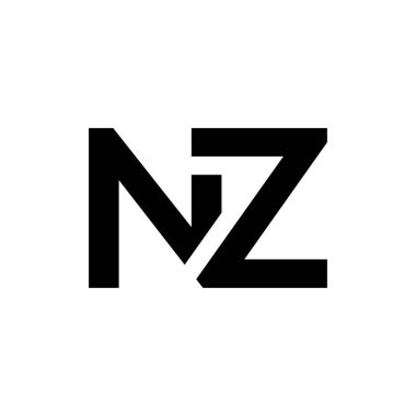 İlk Harf NZ Logo Tasarım Vektör Şablonu. Yaratıcı Soyut NZ Harf Logosu Tasarımı