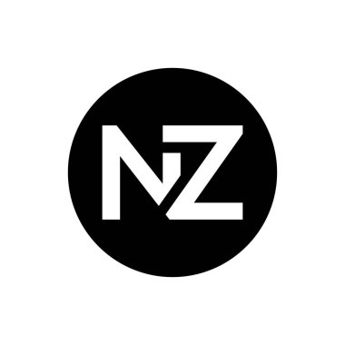 İlk Harf NZ Logo Tasarım Vektör Şablonu. Yaratıcı Soyut NZ Harf Logosu Tasarımı