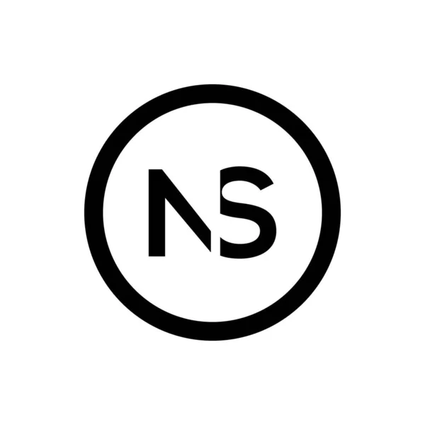 頭文字Nsロゴデザインベクトルテンプレート クリエイティブ アブストラクト Nsレターロゴデザイン — ストックベクタ