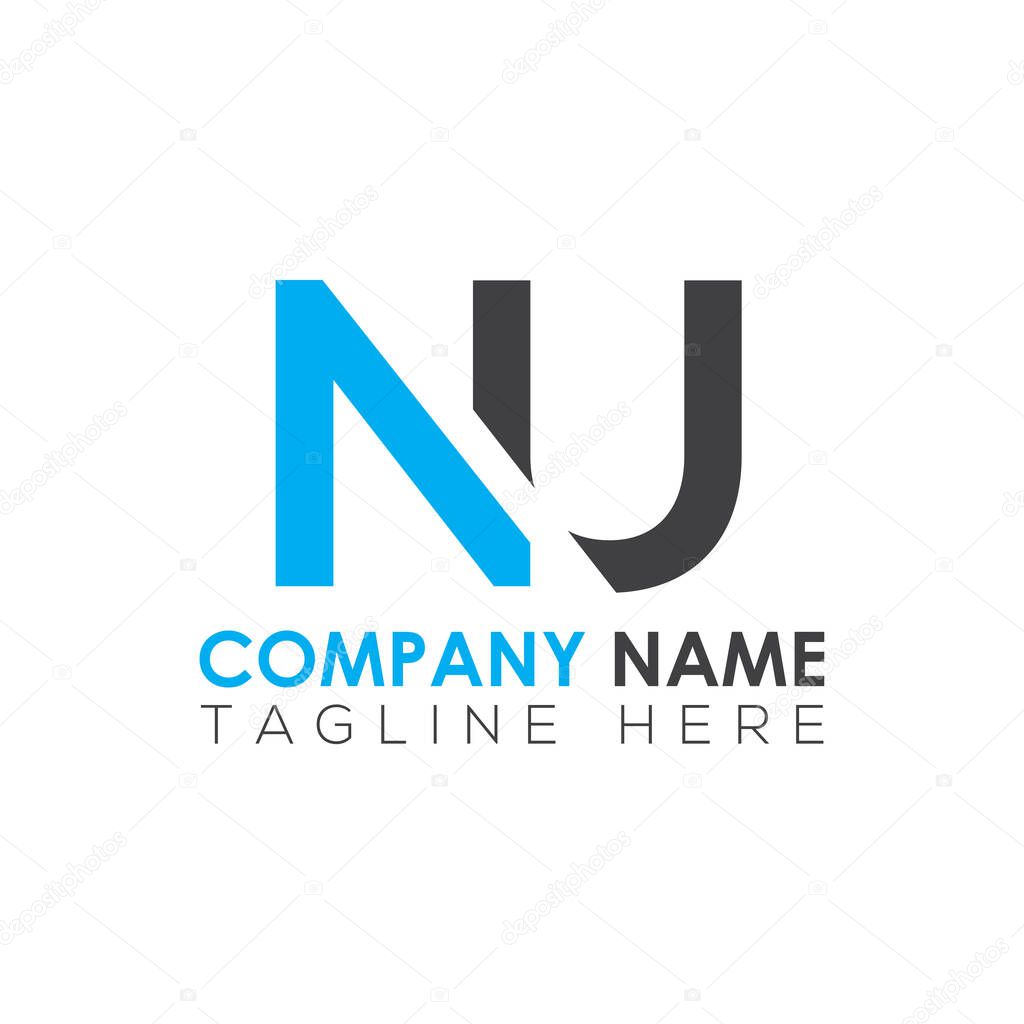 Initial Letter NU Logo Design Vector Template. Creative Abstract NU Letter Logo Design
