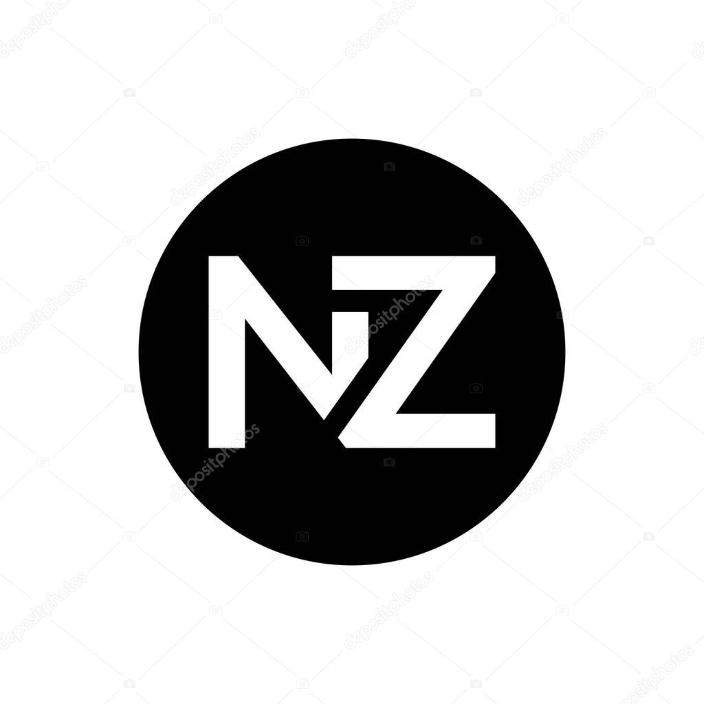 Initial Letter NZ Logo Design Vector Template. Creative Abstract NZ Letter Logo Design
