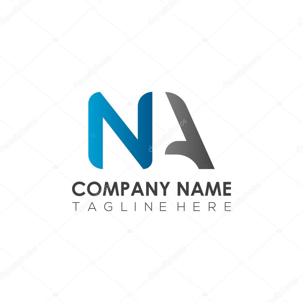 Initial Letter NA Logo Design Vector Template. Creative Abstract NA Letter Logo Design