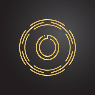 Lüks iş tipografi vektör şablonlu O harfi logosu. Yaratıcı Soyut Harf O Logo Tasarımı
