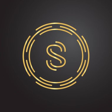 Lüks iş tipografi vektör şablonlu S harfi logosu. Yaratıcı Soyut S Harfi Logo Tasarımı