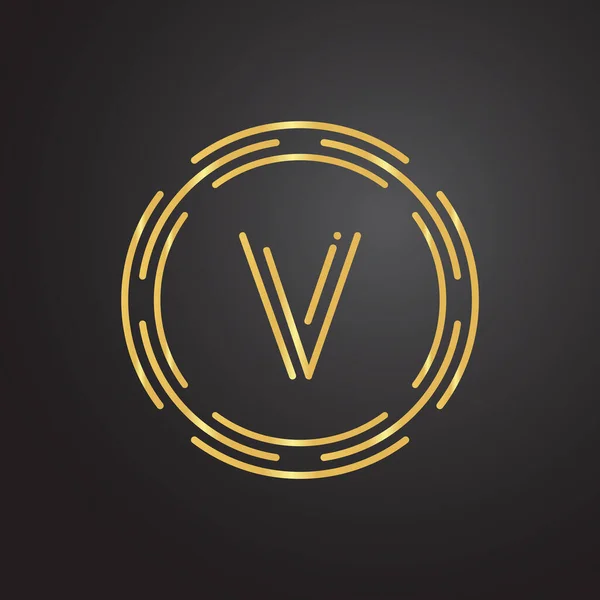 Lettera Iniziale Logo Con Modello Vettoriale Tipografia Aziendale Lusso Lettera — Vettoriale Stock