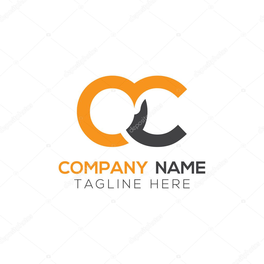 Initial Simple Letter OC Logo Design Vector Template. Abstract Minimal OC Letter Logo Design