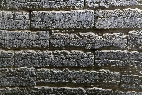 Textura antigua pared de ladrillo dispuesta a principios del siglo XVIII. Hermosa textura antigua se puede utilizar como fondo — Foto de Stock