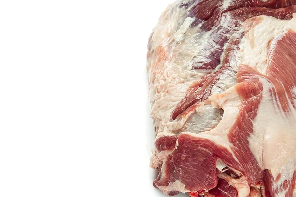 Texture of fresh raw pork meat. Close-up photo of pork meat. background from fresh pork meat. — Stock Photo, Image