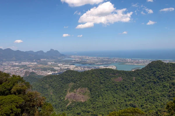 Dall'alto della pietra di Quilombo in Jacarepagua, Rio de Janeiro . — Foto Stock