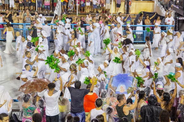 Washing Sapucai Rio Janeiro Brazil February 2020 Traditional Event Carnival — Stock Photo, Image