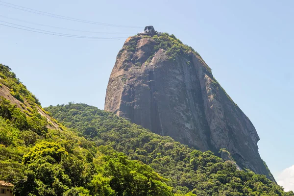 Montanha Pão Açúcar Vista Ângulo Diferente Rio Janeiro Brasil — Fotografia de Stock