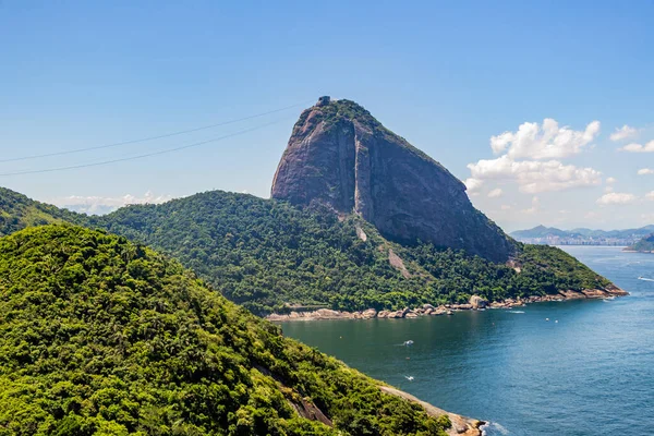 Sugarloaf Mountain Seen Different Angle Rio Janeiro Brazil — стоковое фото