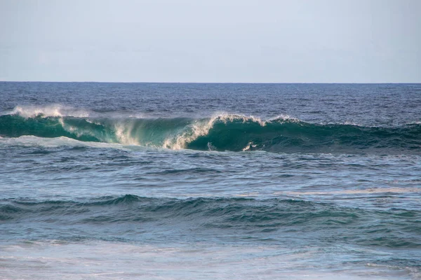 Rompiendo Olas Tercera Losa Playa Arpoador Río Janeiro Brasil — Foto de Stock