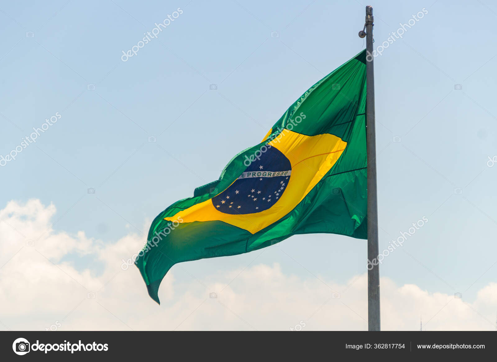 Brazilian Flag Outdoors Blue Background Rio Janeiro Brazil Stock Photo By C Brunomartins246 Brazilian Flag Outdoors Blue Background Rio Janeiro Brazil Stock Photo By C Brunomartins246