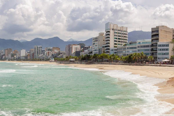 Rio Janeiro Brezilya Daki Koronavirüs Salgını Sırasında Arpoador Plajı Boş — Stok fotoğraf