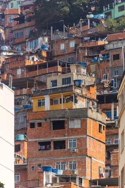 Rio Janeiro Brezilya Daki Copacabana Daki Tavus Kuşu Tepesinin Evleri — Stok fotoğraf