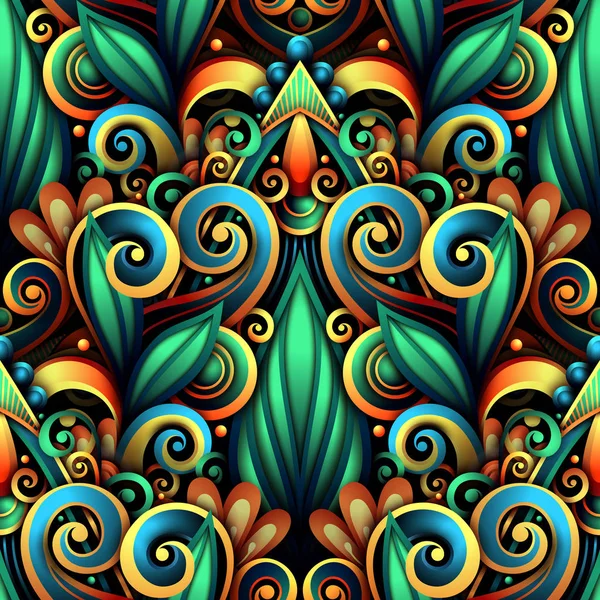 Abstract floral ornament — Stockvector