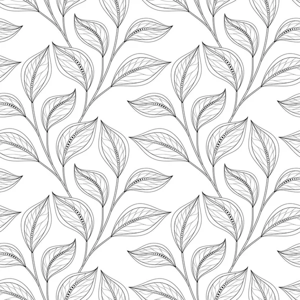 Patrón floral sin costuras — Vector de stock