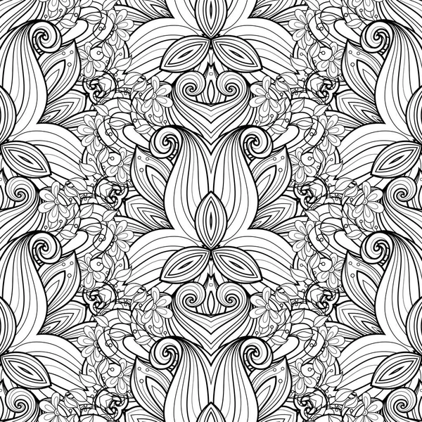 Patrón floral abstracto sin costuras — Vector de stock