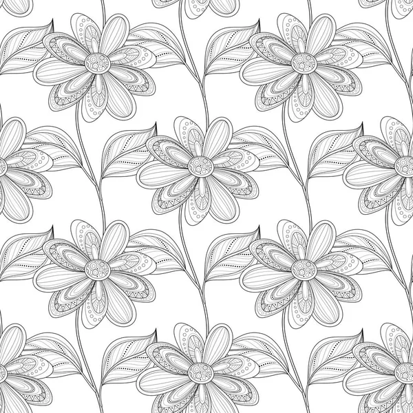 Modèle floral sans couture — Image vectorielle