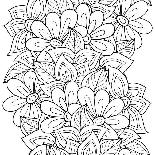 Patrón floral sin costuras — Vector de stock