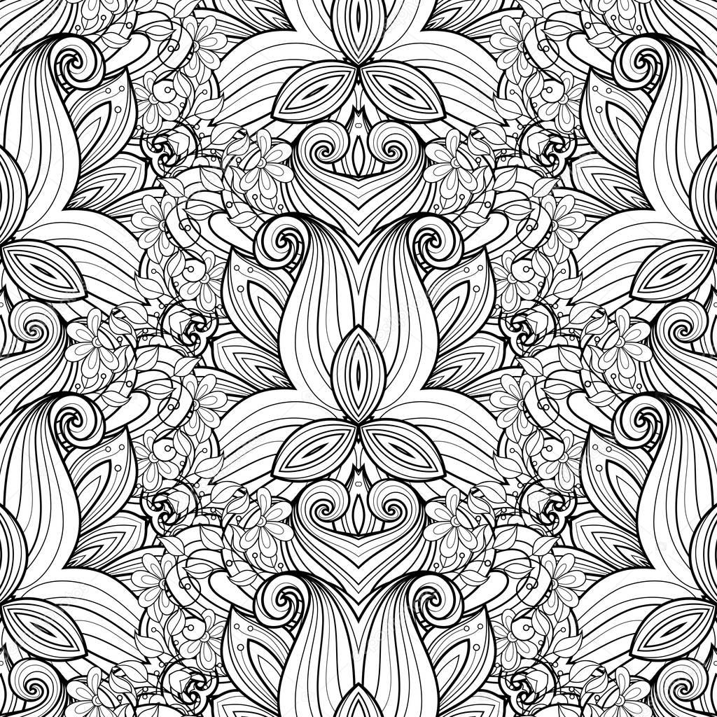 Seamless Abstract floral Pattern