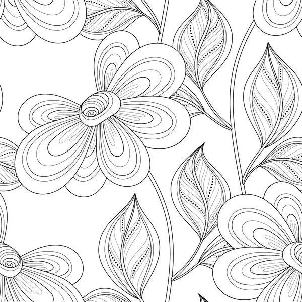 Modèle floral sans couture — Image vectorielle