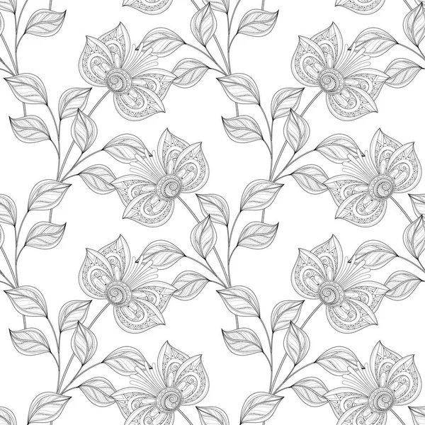 Seamless Floral Pattern — Stock Vector