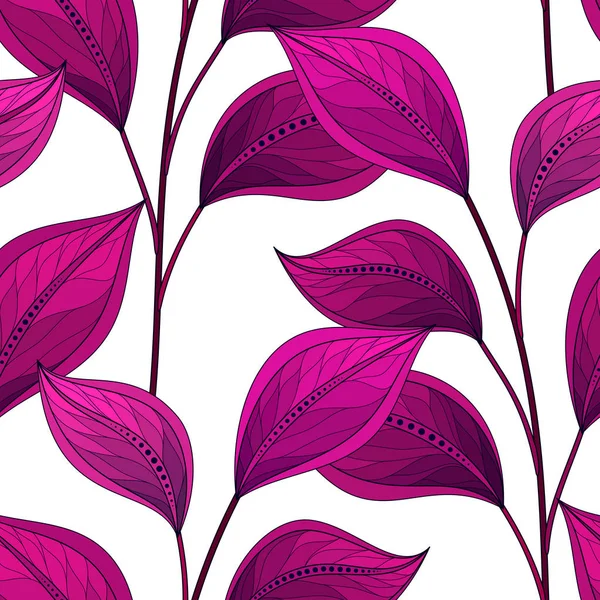 Patrón floral sin costuras — Vector de stock