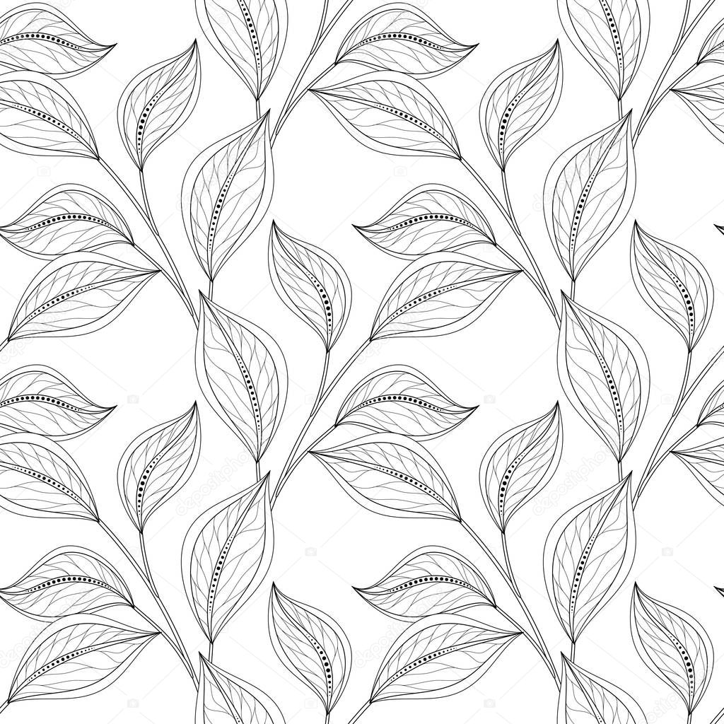 abstract floral seamless pattern