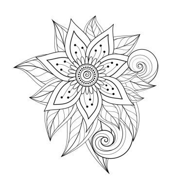 soyut çiçek kompozisyon