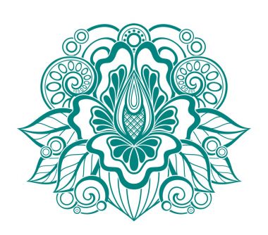 Tek renkli çiçek kompozisyon