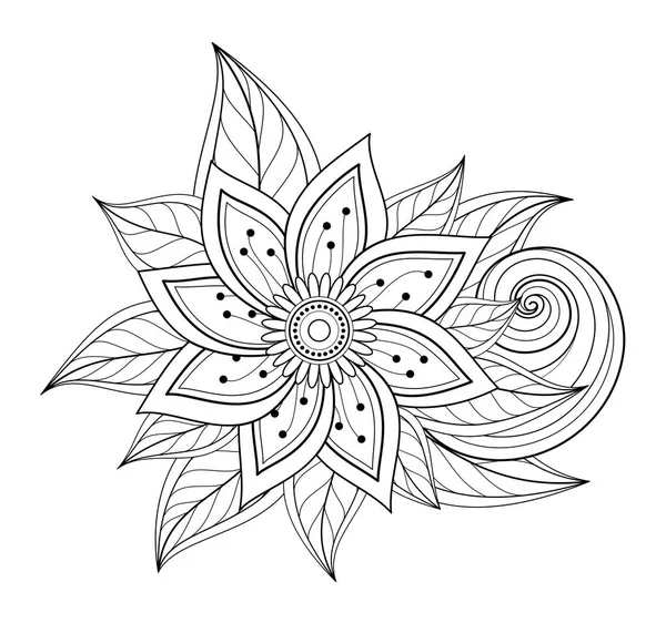 Монохромний Квіткові композиції — стоковий вектор