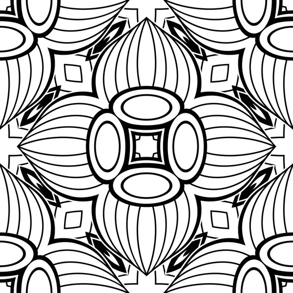 Modèle avec motif floral mosaïque — Image vectorielle