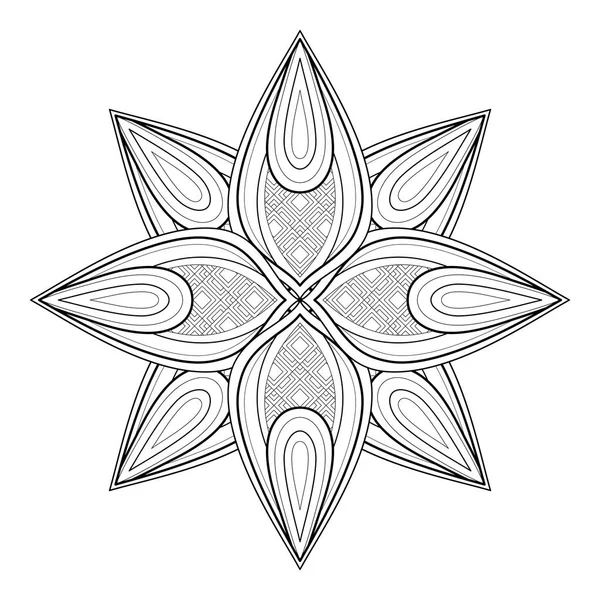 Mandala ornamentado decorativo bonito — Vetor de Stock