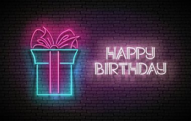 Hediye kartı ve tuğla duvarda 